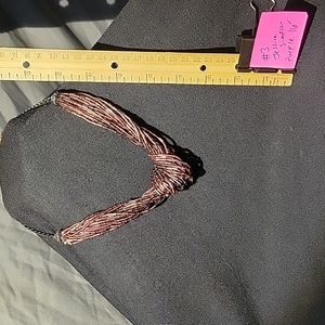 16" purple plastic beaded necklace